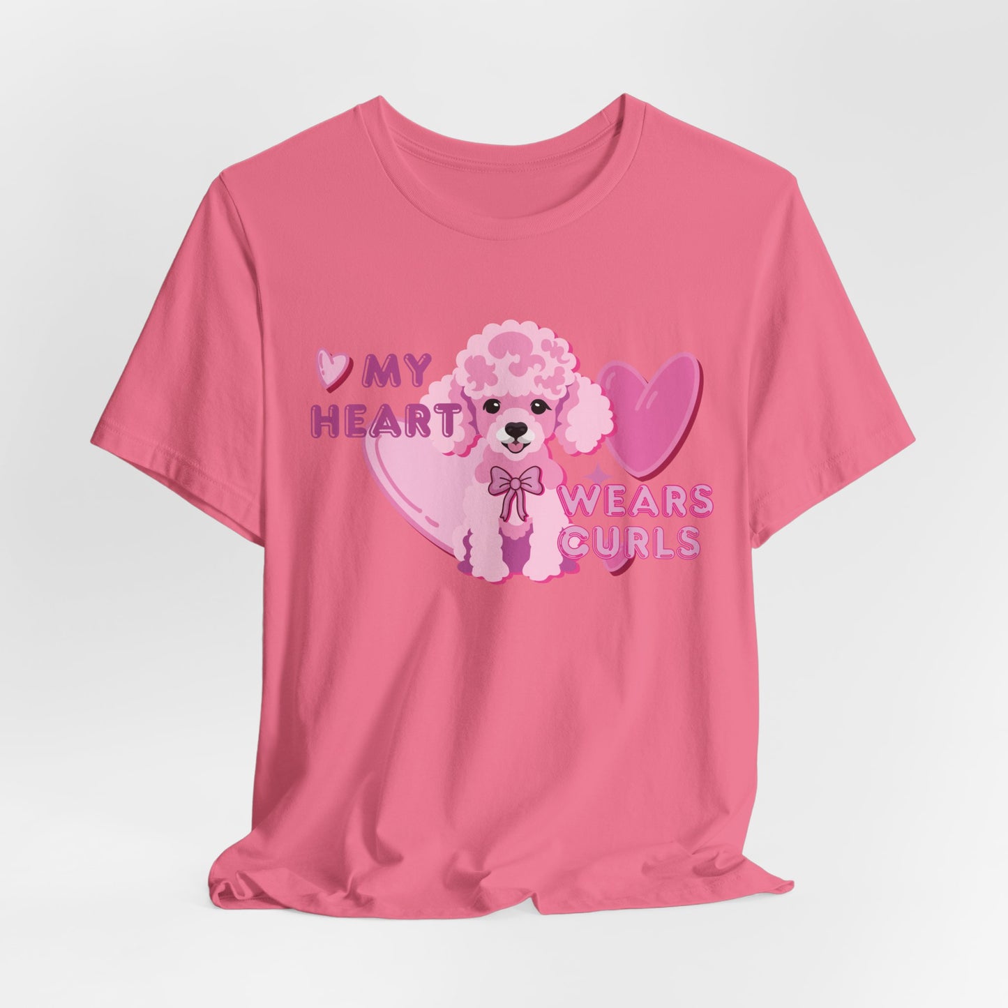My Heart Wears Curls Women T-Shirt