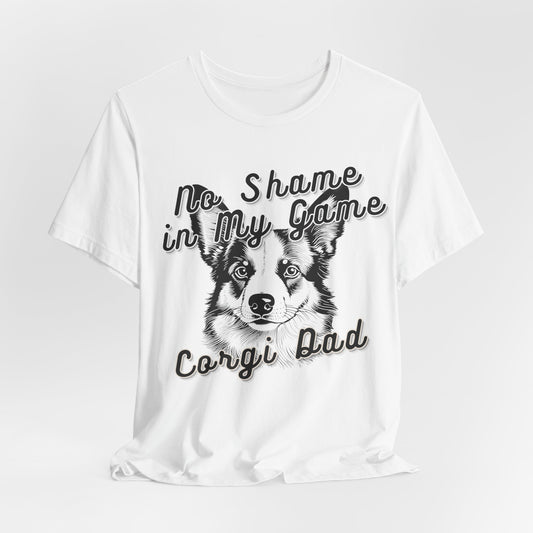 No Shame In My Game Corgi Dad Men T-Shirt