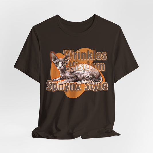 Wrinkles & Wisdom Sphynx Style Unisex T-Shirt