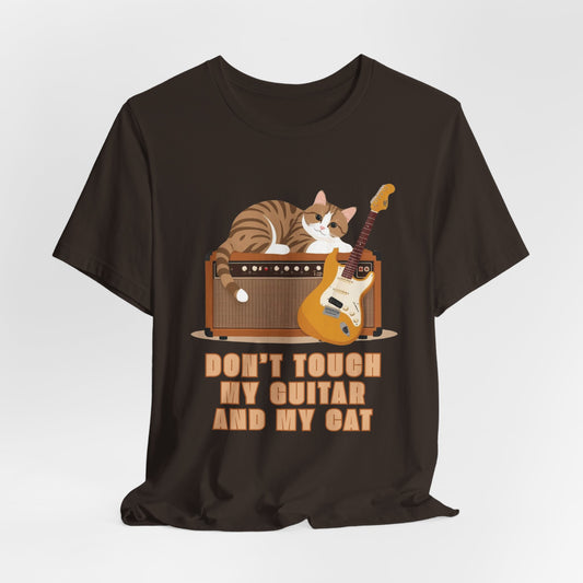 Don’t Touch My Guitar Or My Cat Unisex T-Shirt
