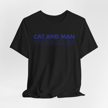 Cat And Man Friendship Men T-Shirt