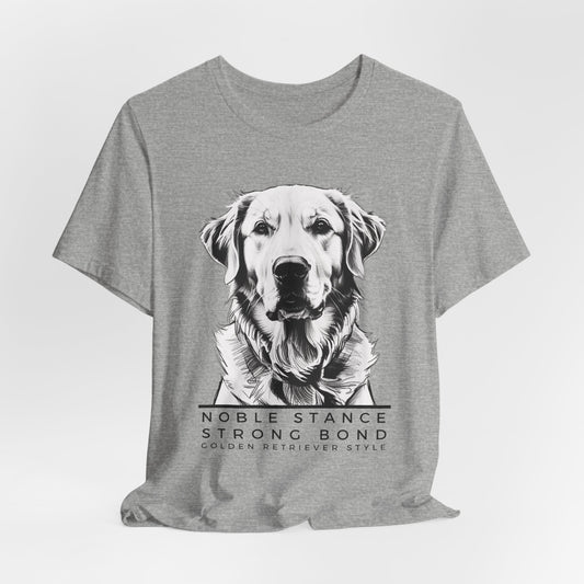 Noble Stance Strong Bond Golden Retriever Style Unisex T-Shirt