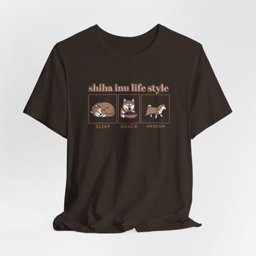 Sleep Snack Vanish Shiba Life Style Unisex T-Shirt