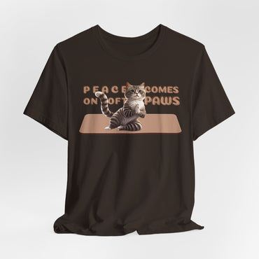 Peace Comes On Soft Paws Unisex T-Shirt