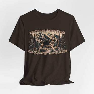 With My Shepherd The Journey Never Ends Unisex T-Shirt