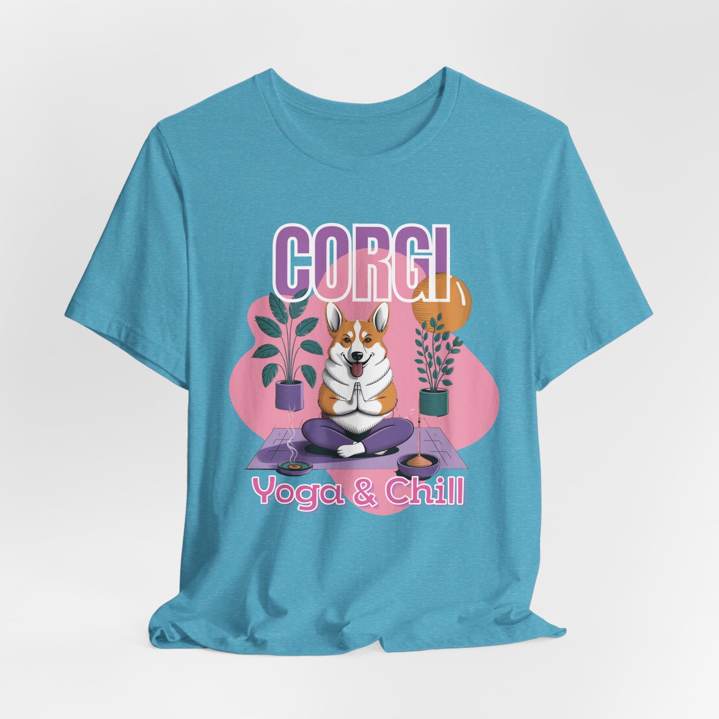 Corgi Yoga & Chill Women T-Shirt