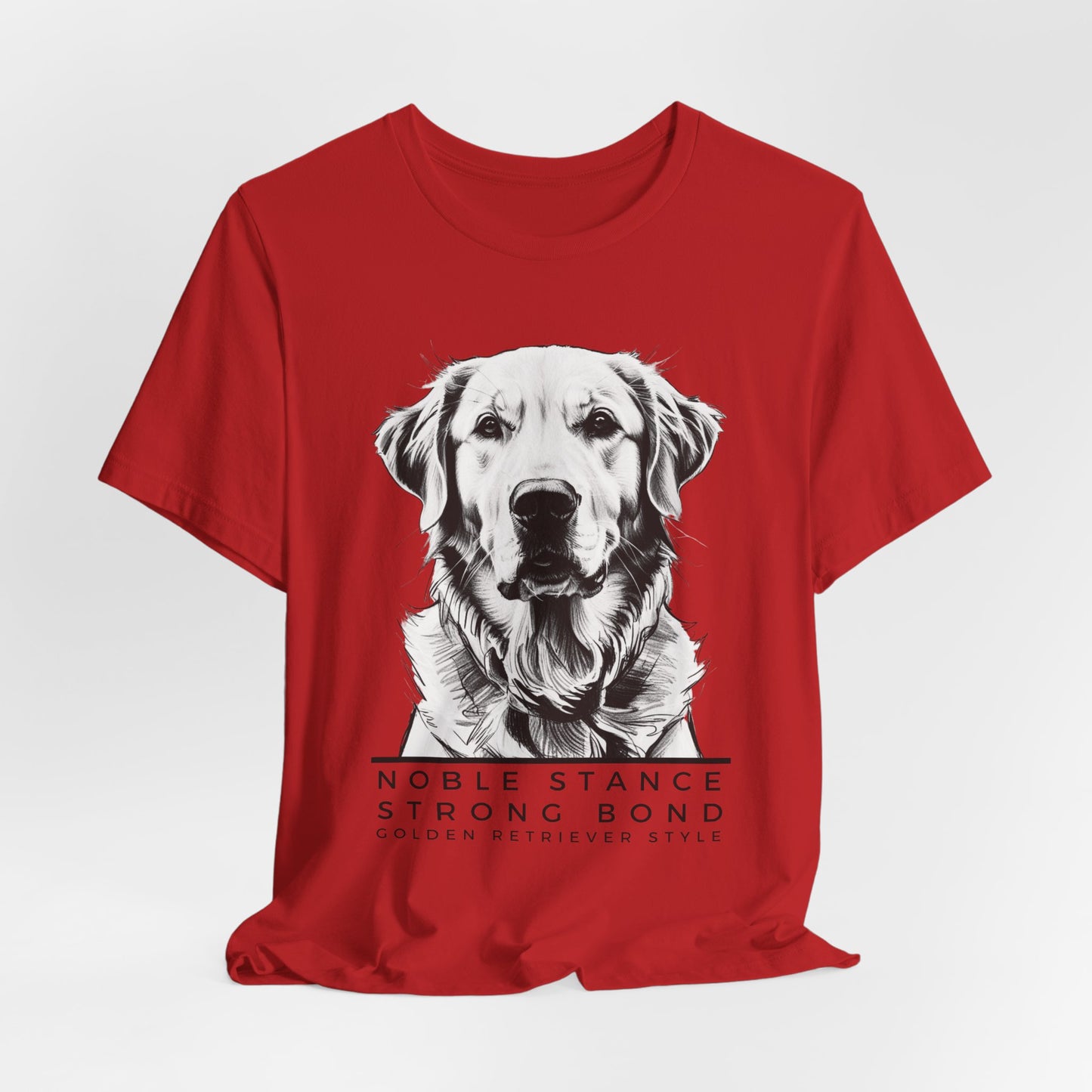 Noble Stance Strong Bond Golden Retriever Style Unisex T-Shirt