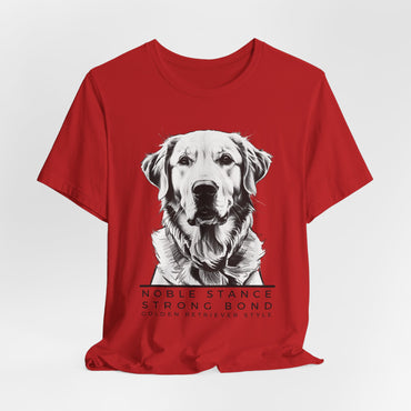 Noble Stance Strong Bond Golden Retriever Style Unisex T-Shirt