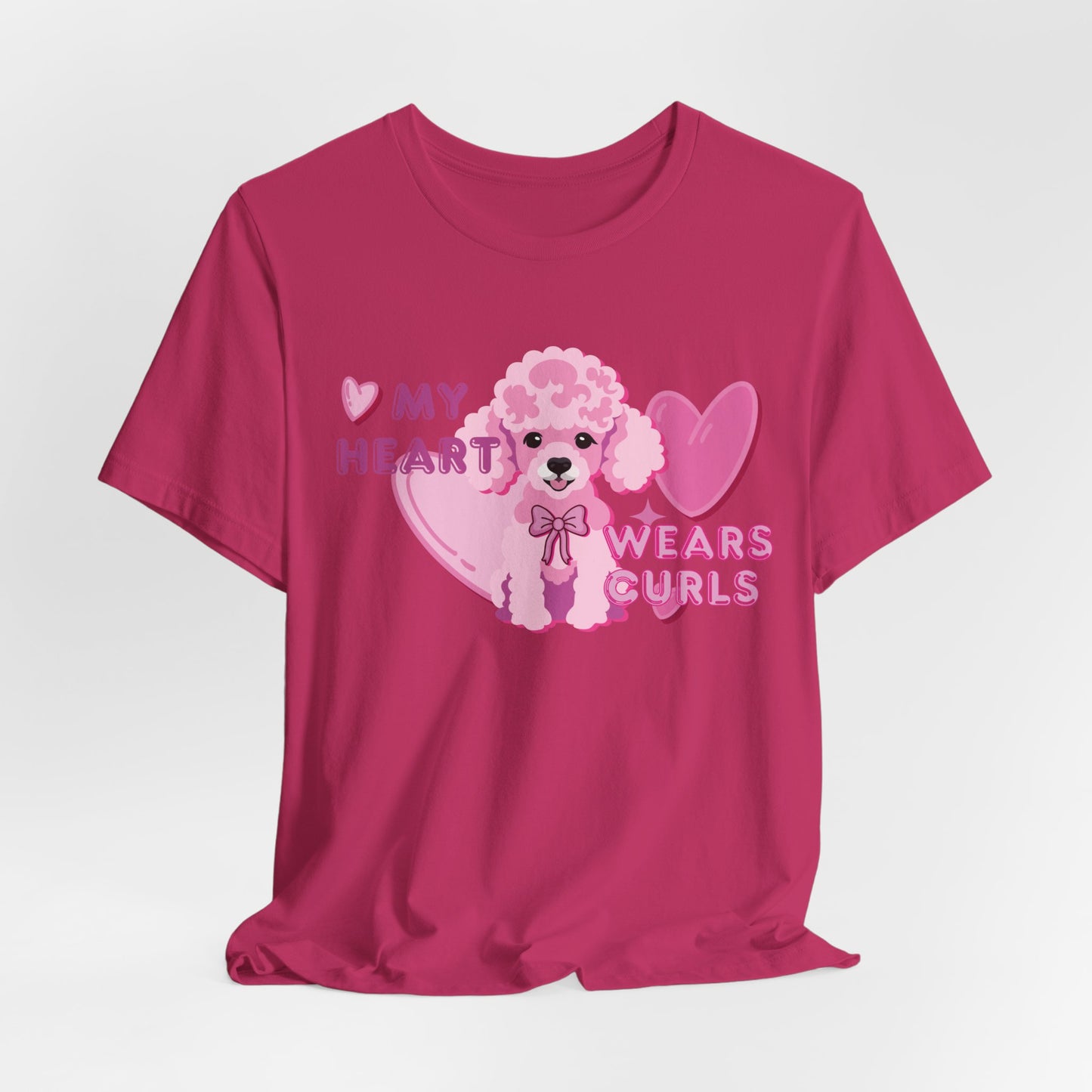 My Heart Wears Curls Women T-Shirt