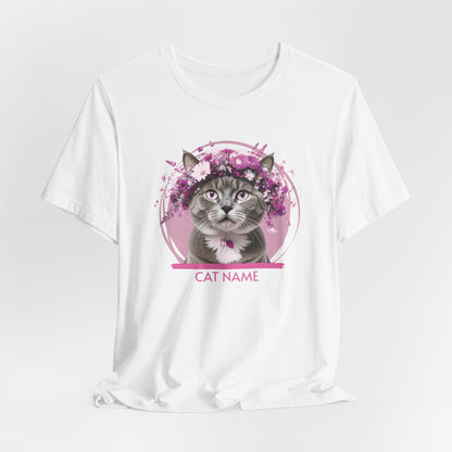 Cat Name Personalize Women T-Shirt