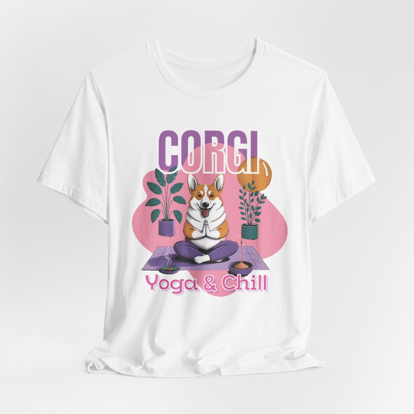 Corgi Yoga & Chill Women T-Shirt