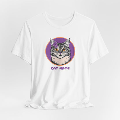Cat Name Personalize Women T-Shirt
