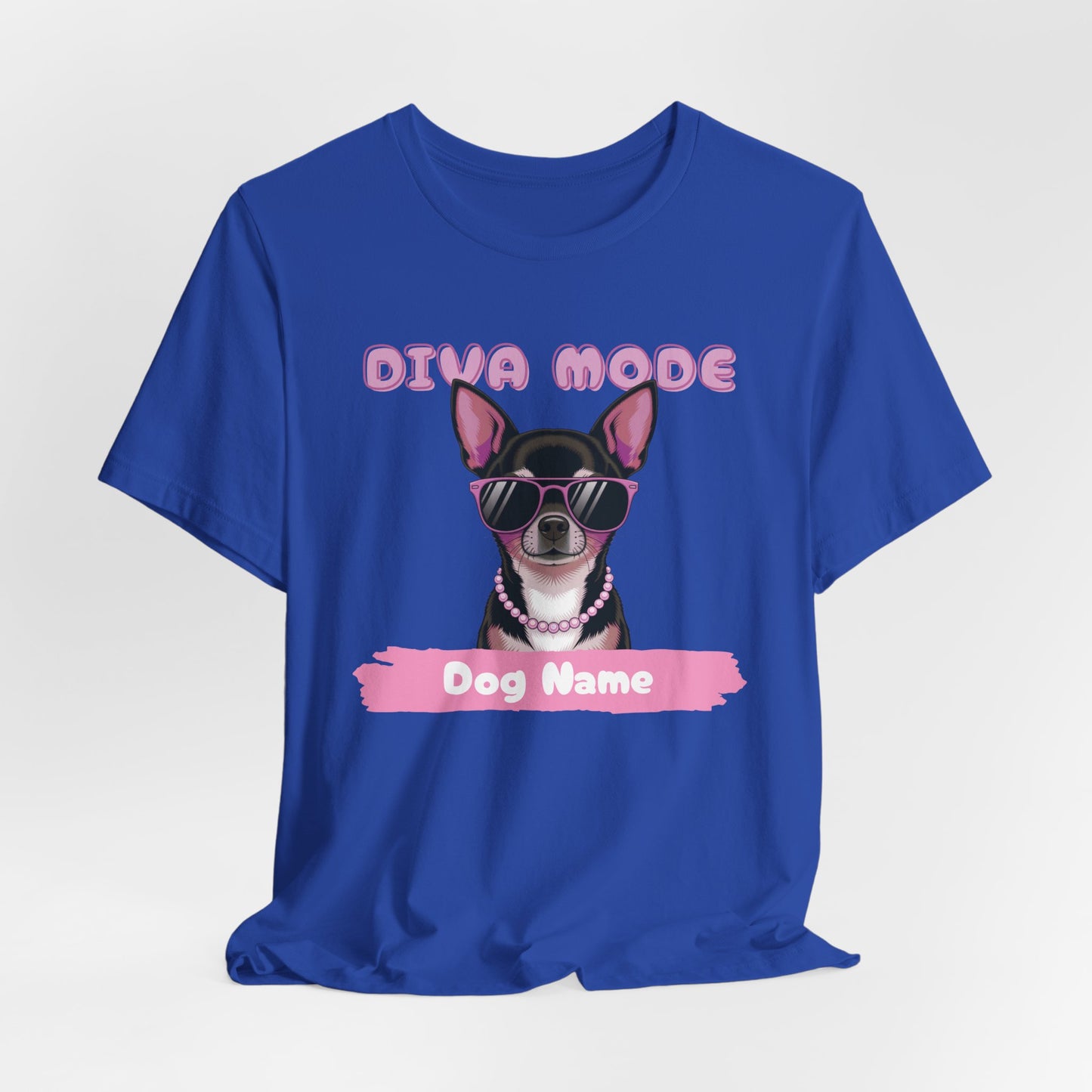 Diva Mode Chihuahua Personalize Women T-Shirt