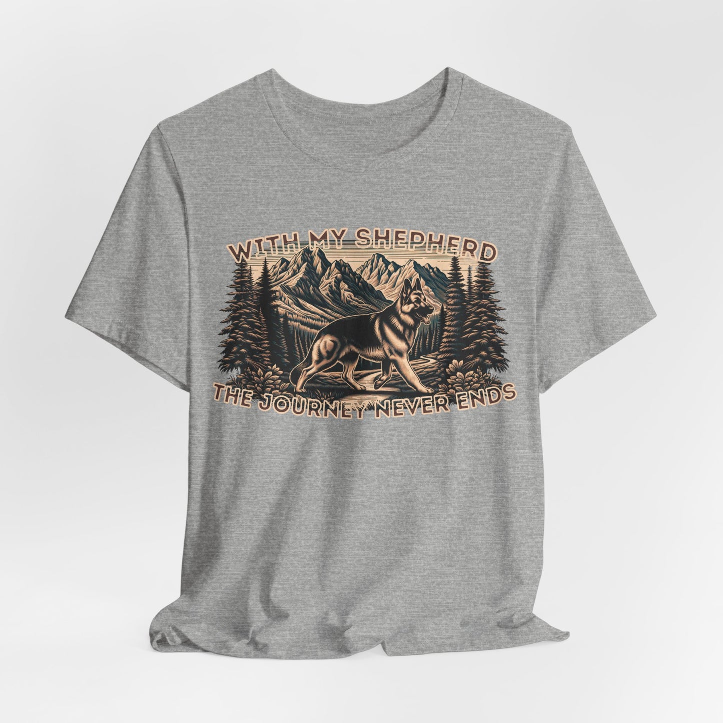 With My Shepherd The Journey Never Ends Unisex T-Shirt