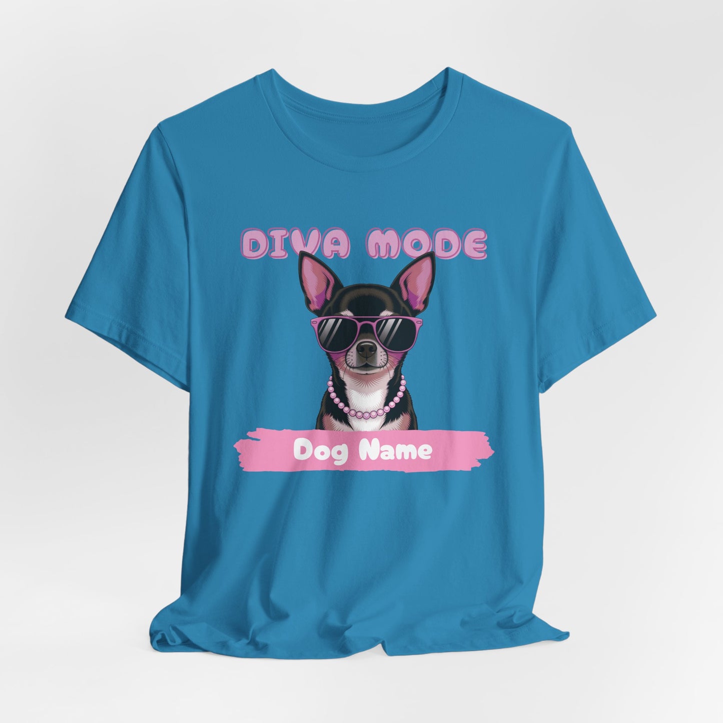 Diva Mode Chihuahua Personalize Women T-Shirt
