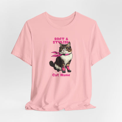 Cat Name Personalize Women T-Shirt