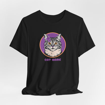 Cat Name Personalize Women T-Shirt