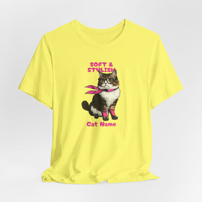 Cat Name Personalize Women T-Shirt