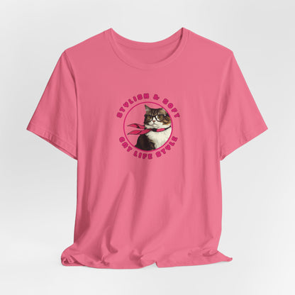 Stylish & Soft Cat Life Style Women T-Shirt