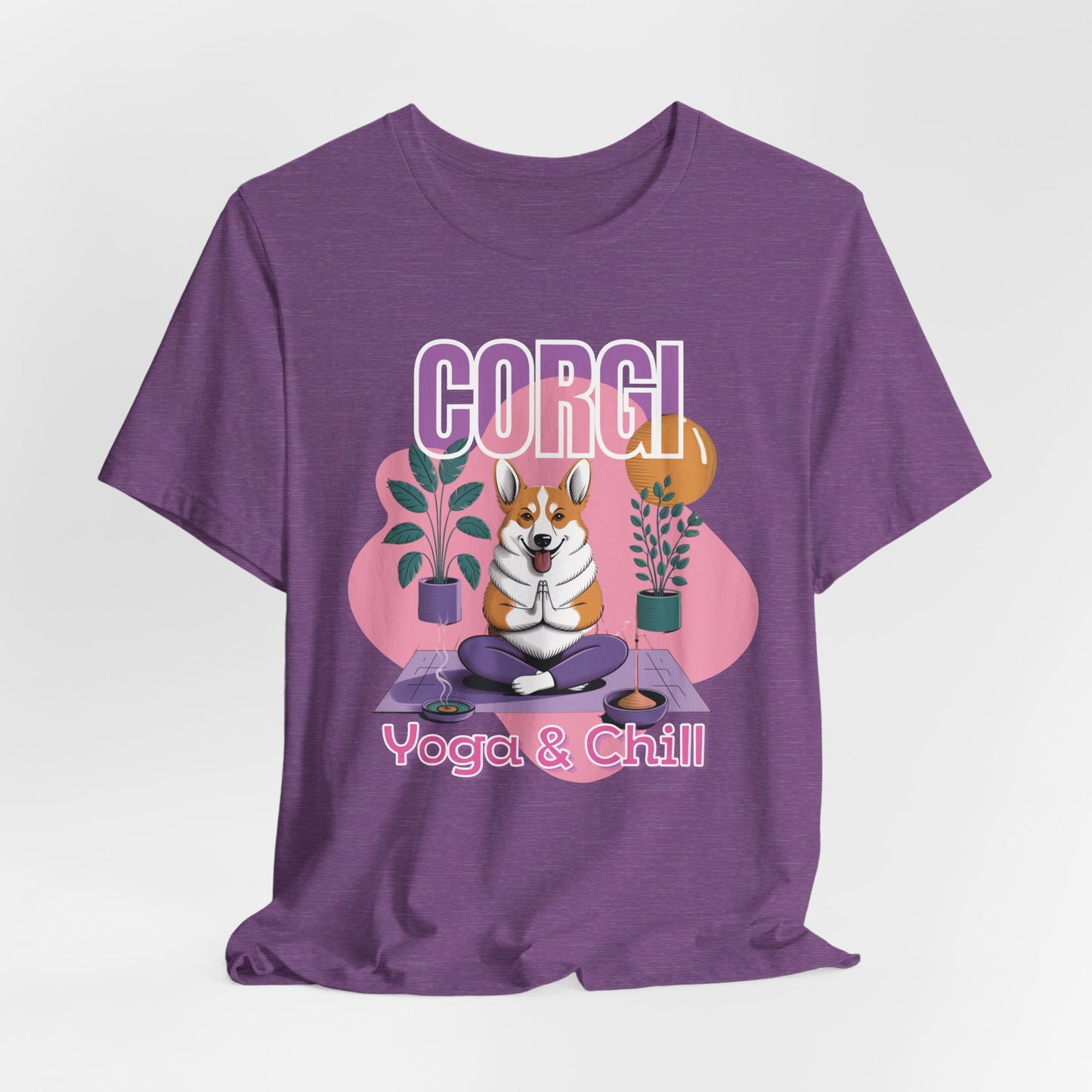 Corgi Yoga & Chill Women T-Shirt
