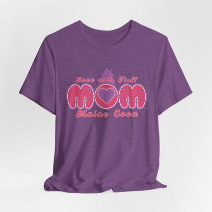Maine Coon Mom Love With Fluff Women T-Shirt