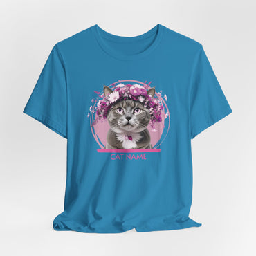 Cat Name Personalize Women T-Shirt