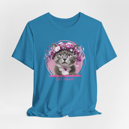 Cat Name Personalize Women T-Shirt
