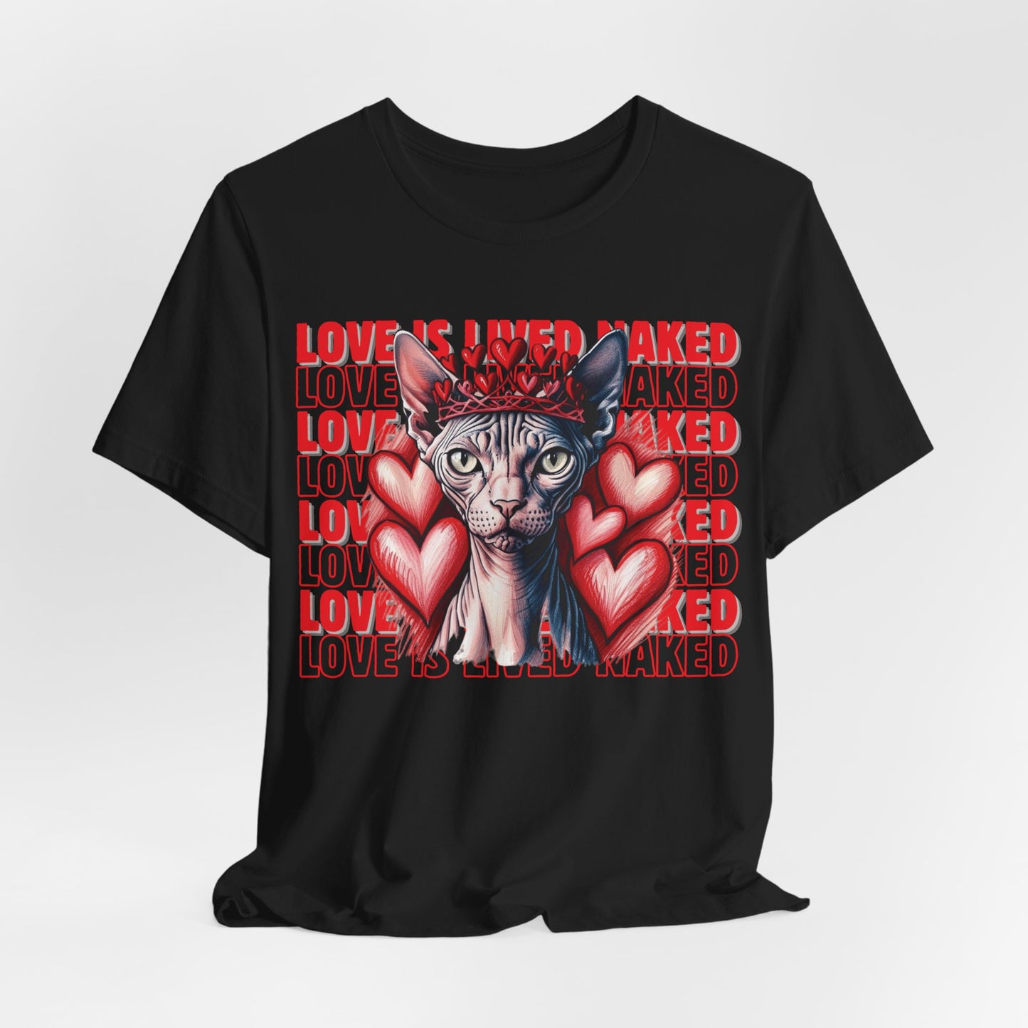 Love Is Lived Naked Women T-Shirt