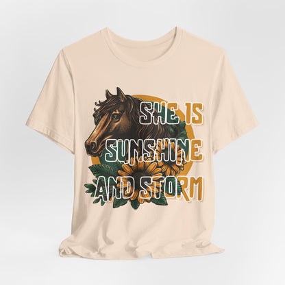 She Is Sunshine And Storm Women T-Shirt