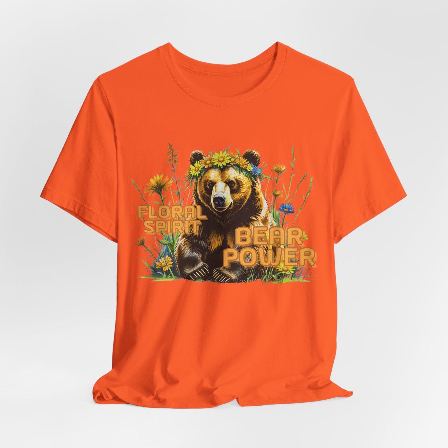 Floral Spirit Bear Power Women T-Shirt