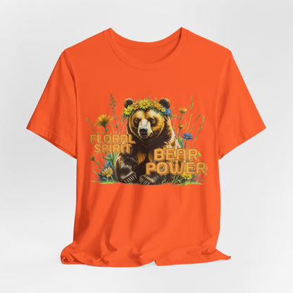 Floral Spirit Bear Power Women T-Shirt