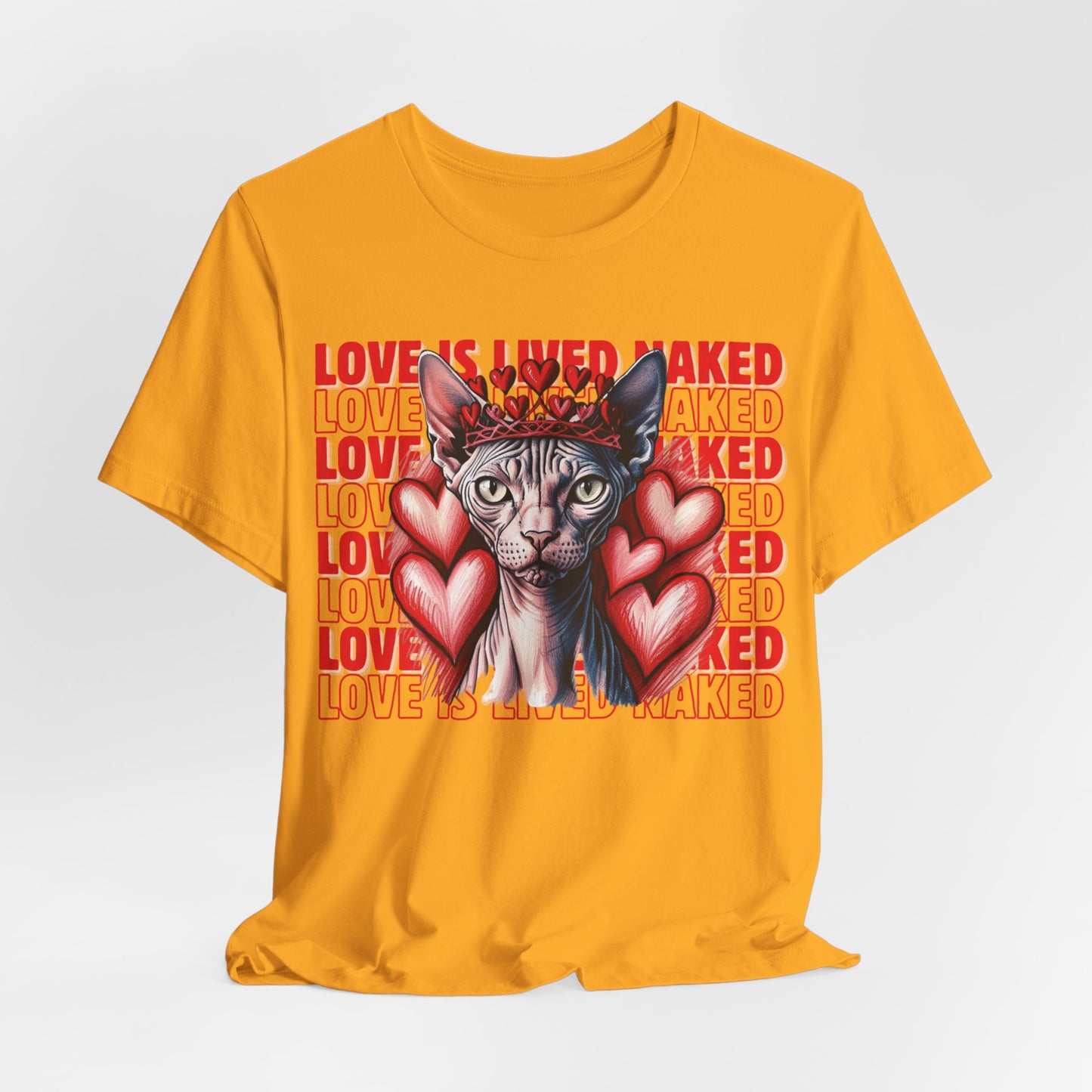 Love Is Lived Naked Women T-Shirt