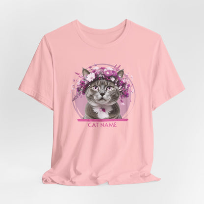 Cat Name Personalize Women T-Shirt