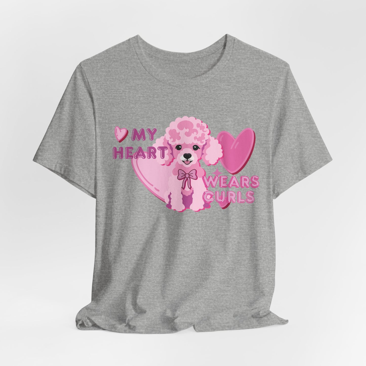 My Heart Wears Curls Women T-Shirt