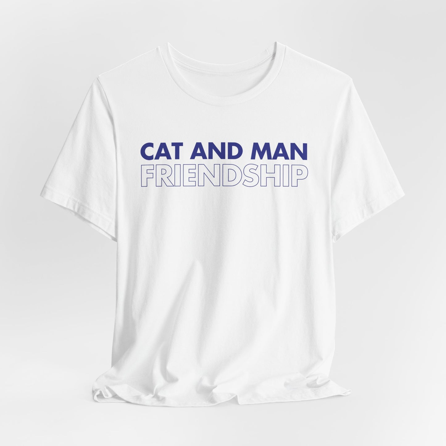 Cat And Man Friendship Men T-Shirt