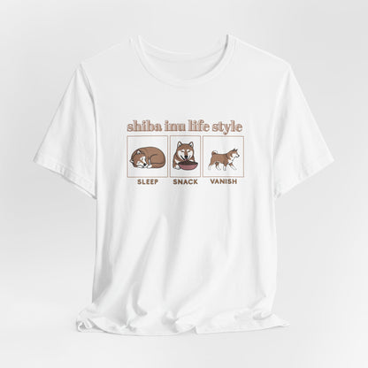 Sleep Snack Vanish Shiba Life Style Unisex T-Shirt
