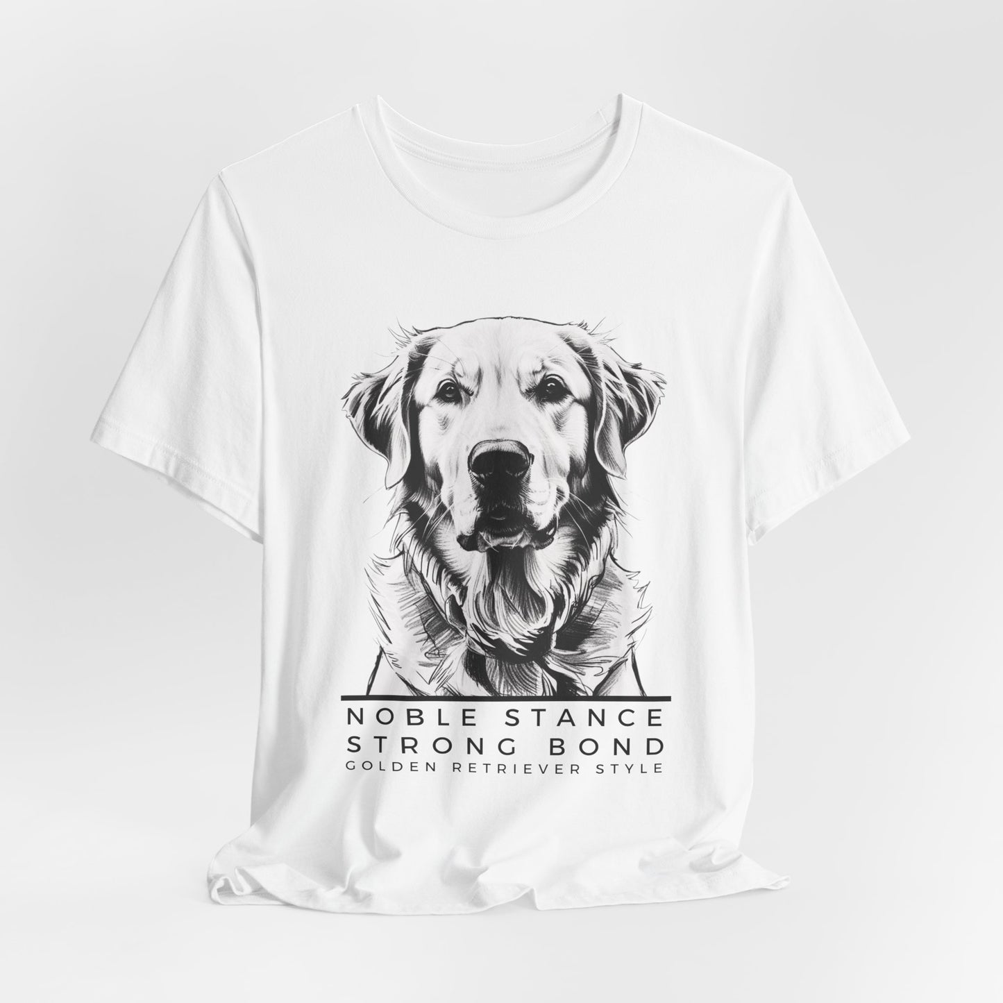 Noble Stance Strong Bond Golden Retriever Style Unisex T-Shirt