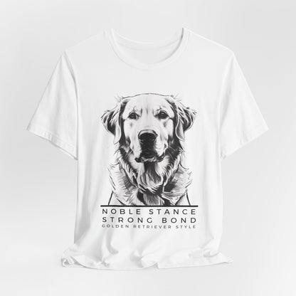 Noble Stance Strong Bond Golden Retriever Style Unisex T-Shirt