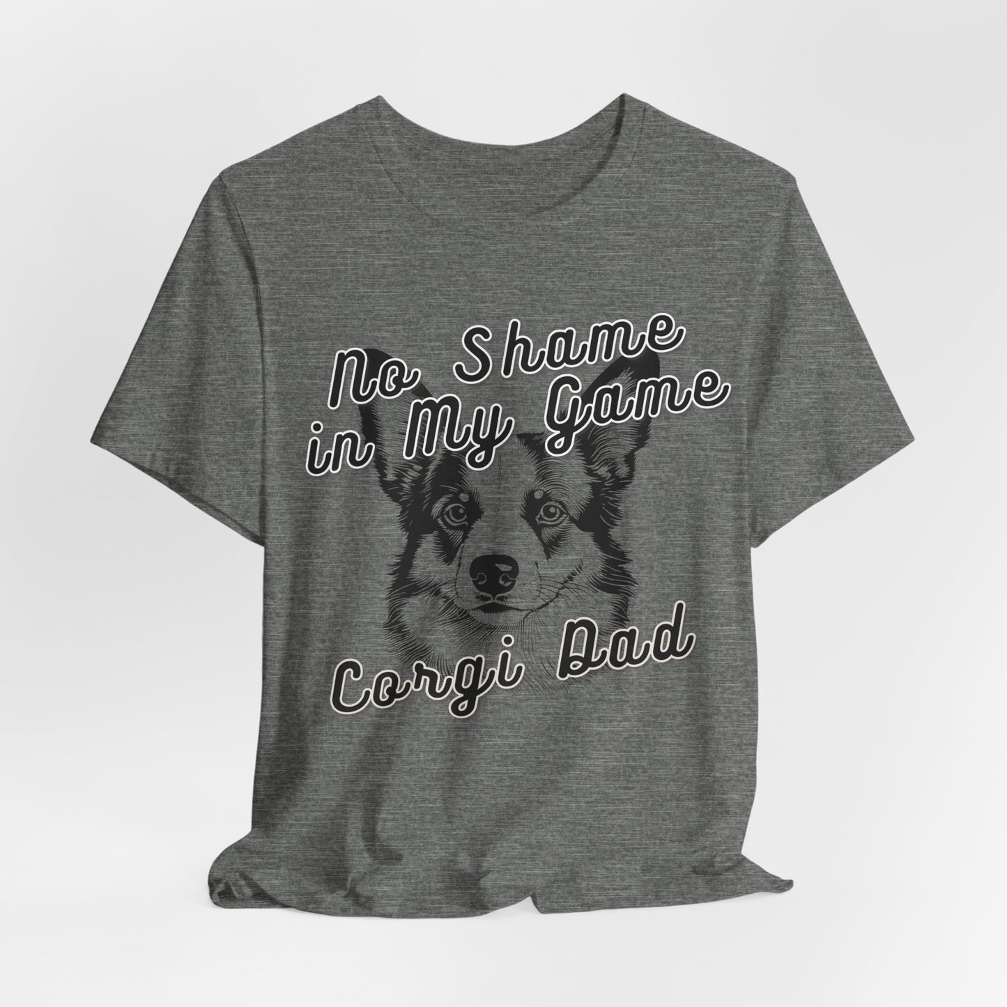 No Shame In My Game Corgi Dad Men T-Shirt