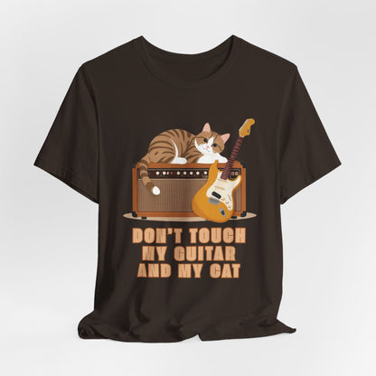 Don’t Touch My Guitar Or My Cat Unisex T-Shirt
