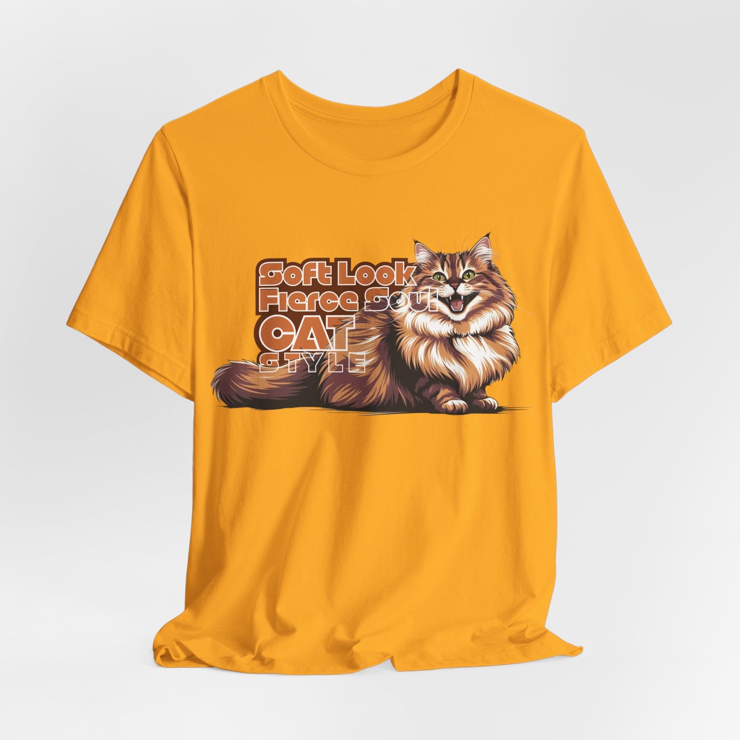 Soft Look Fierce Soul Cat Style Unisex T-Shirt