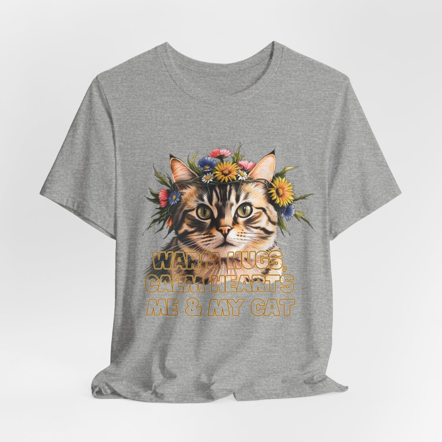 Warm Hugs Calm Hearts Me & My Cat Women T-Shirt