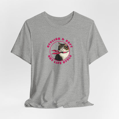 Stylish & Soft Cat Life Style Women T-Shirt