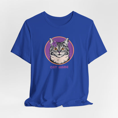 Cat Name Personalize Women T-Shirt