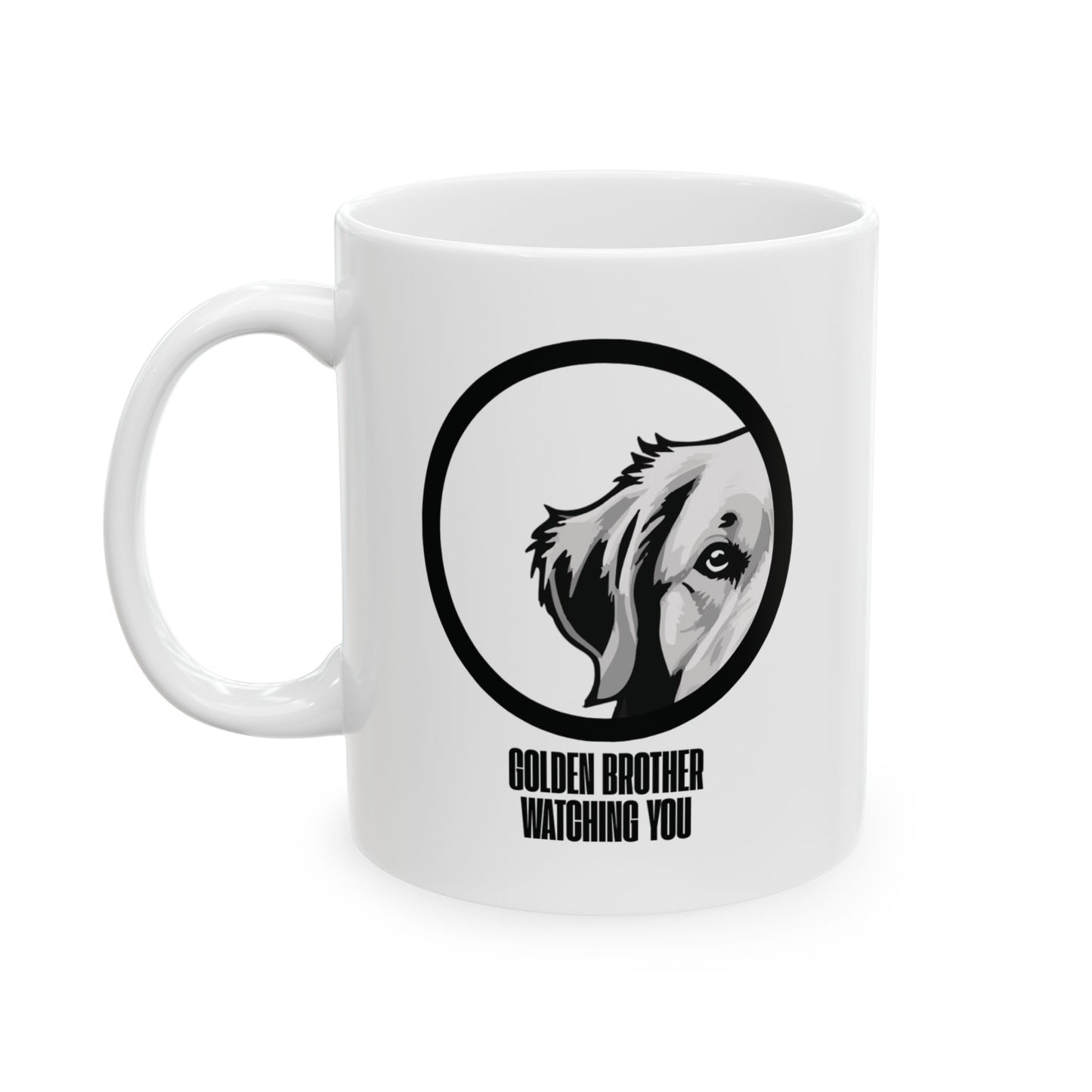 Golden Brother Watching You Mug