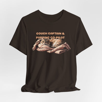 Couch Captain & Purring Co-Pilot Unisex T-Shirt