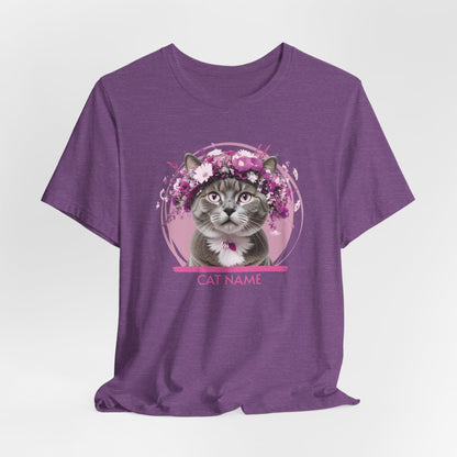 Cat Name Personalize Women T-Shirt