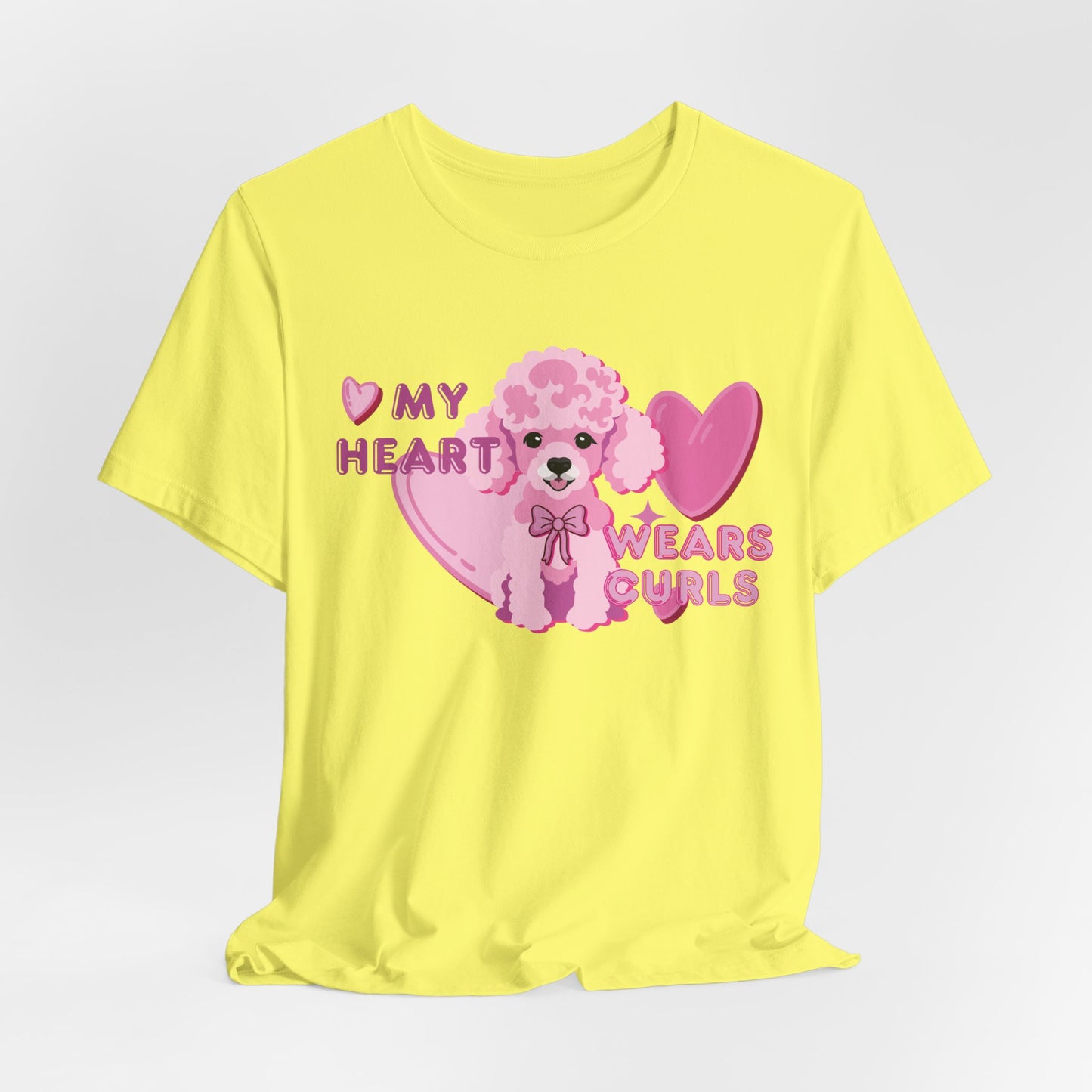 My Heart Wears Curls Women T-Shirt