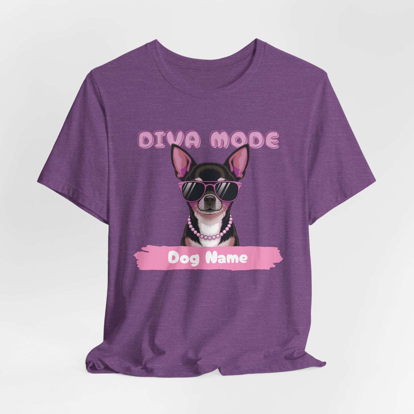 Diva Mode Chihuahua Personalize Women T-Shirt