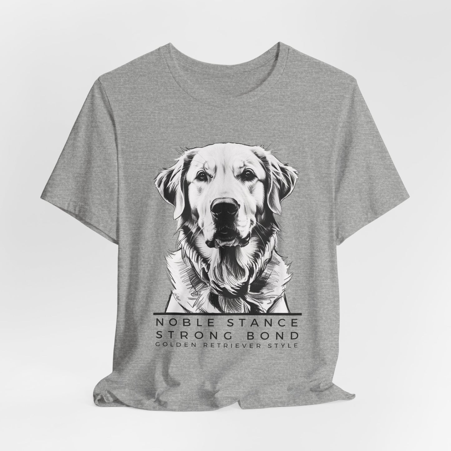 Noble Stance Strong Bond Golden Retriever Style Unisex T-Shirt